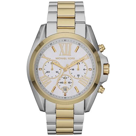 michael kors chronograph silver and gold mens watch mk5627|Michael Kors bradshaw watch.